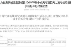 金风科技中标庆阳华能项目了吗