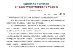 新能源汽车交购置税政策解析